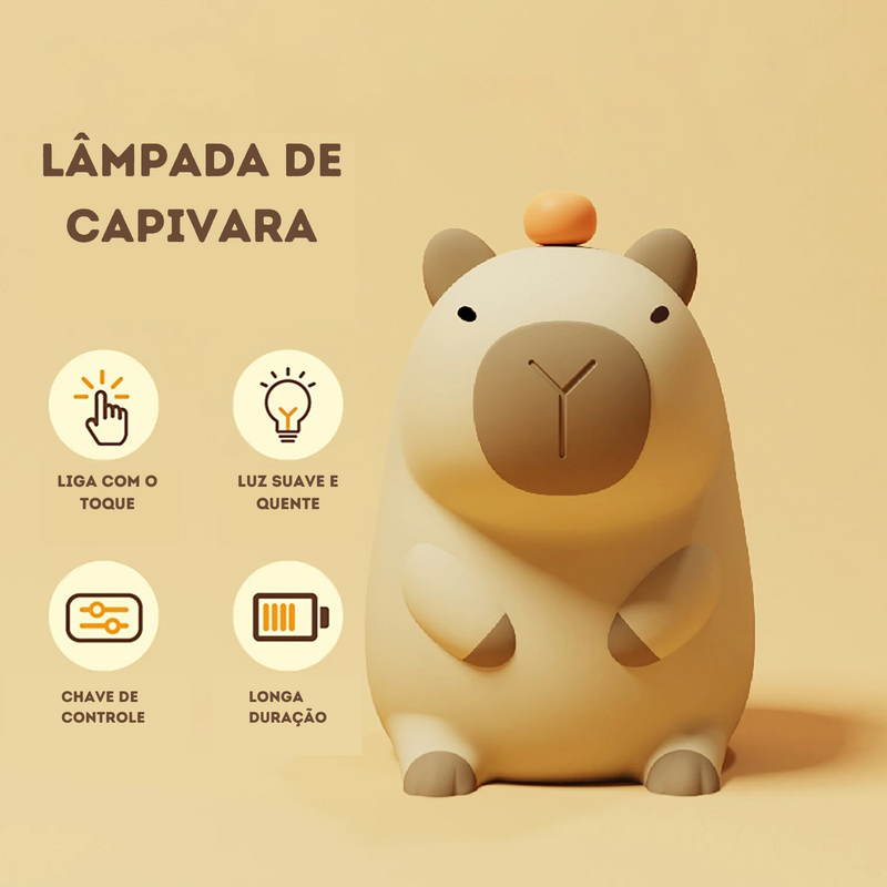 Capybara Night Light - Lâmpada Capivara