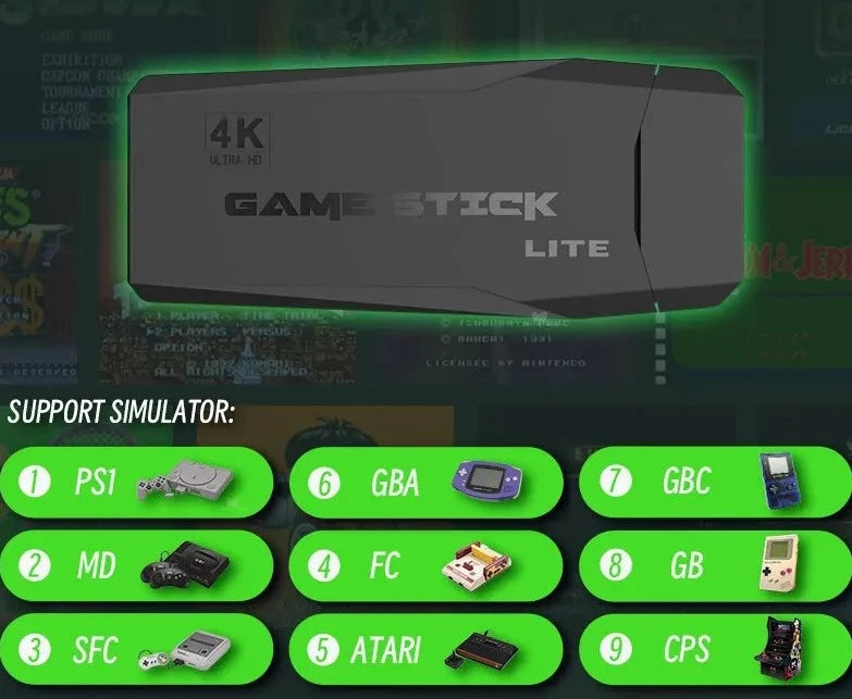 Game Stick 4K - 10000 Games